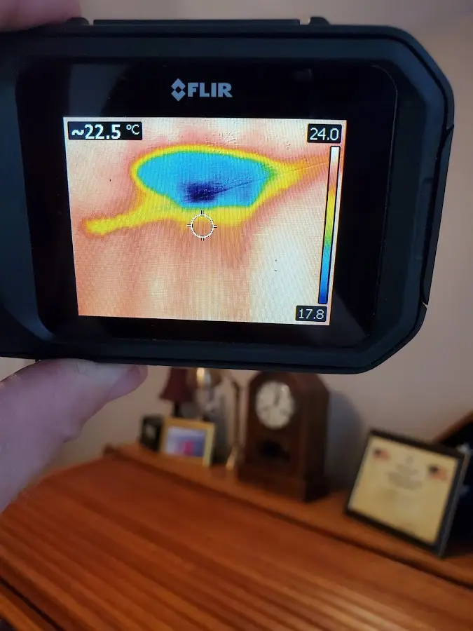 Thermal imaging inspection for water damage in Fairwood